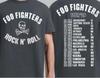 Foo Fighters 2026 Tour Dates Charcoal Graphic Tee Unisex Cotton