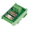DB9-MG6 DB9 Breakout Board Male / Female Connector DIN Rail Mount Terminal Blocks Module DB9 Interface Module
