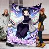 Personalized Custom Name Blanket - Demon Slayer Shinobu Kocho Print Design,Blanket for Sofa,Bed,Travel,Camping - Soft and Warm, Great Gift