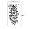 6 Sheets/set Tattoo Sticker Temporary Tattoo Small Full Arm Halloween Half Arm Animal Flower  Accessories