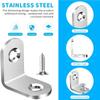 40pcs L Bracket Corner Bracket Set,Metal L Brackets For Shelves Wood Furniture Cabinets Chairs Drawers With 80 Screws