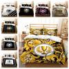 3D Digital Printing Luxury Quilt Cover Pillowcase Single Double Bed Household Textile Microfiber Soft Bedding Set 2/3 Pieces Gift