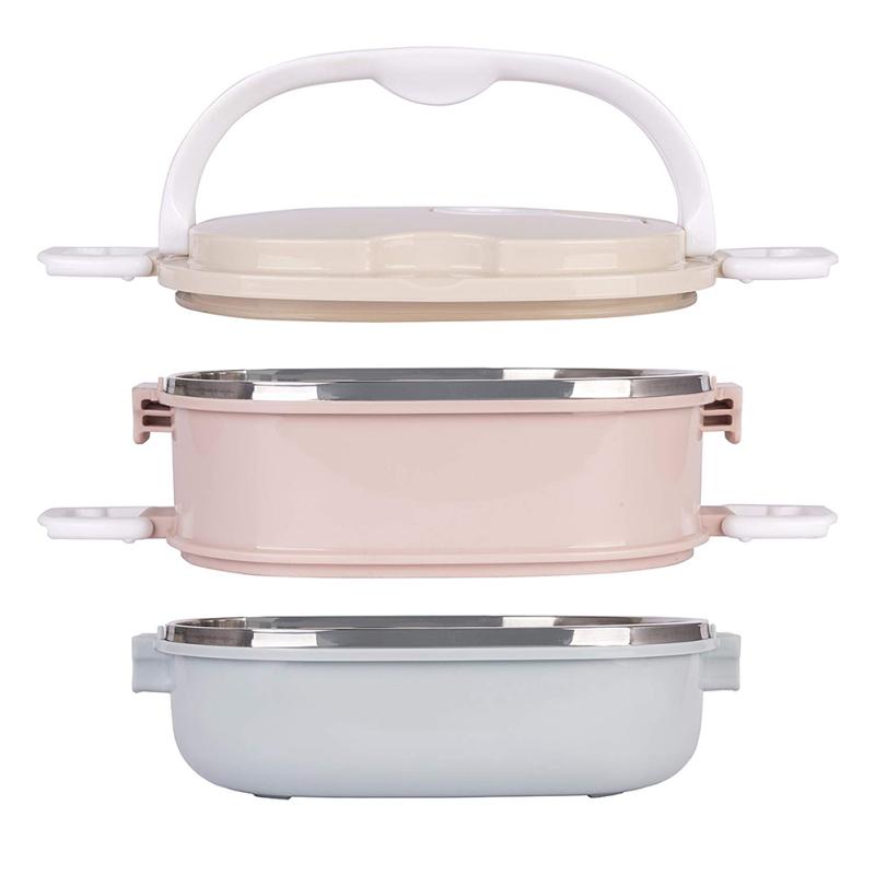 304 Stainless Steel Thermal Insulation Lunch Box Leak-Proof Food Container Bento Box