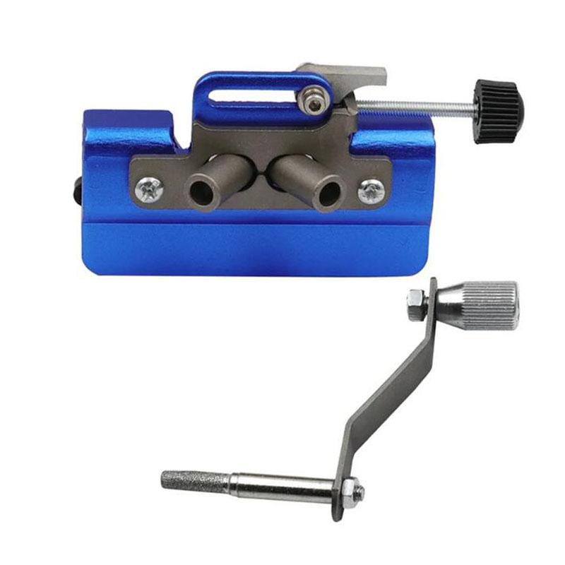 Wood and Garden Sharpening With 3 Grinding Rod Woodworking Chainsaw Sharpener Electric Saws Repair Tools Hand-operated