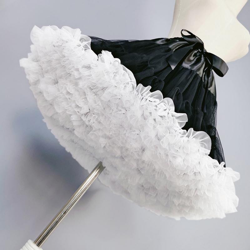 Women's Crinoline Petticoat Tutu Skirt Multiple Layers Ball Gown Half Slips 16 Inch Underskirt for Wedding Bridal Dress