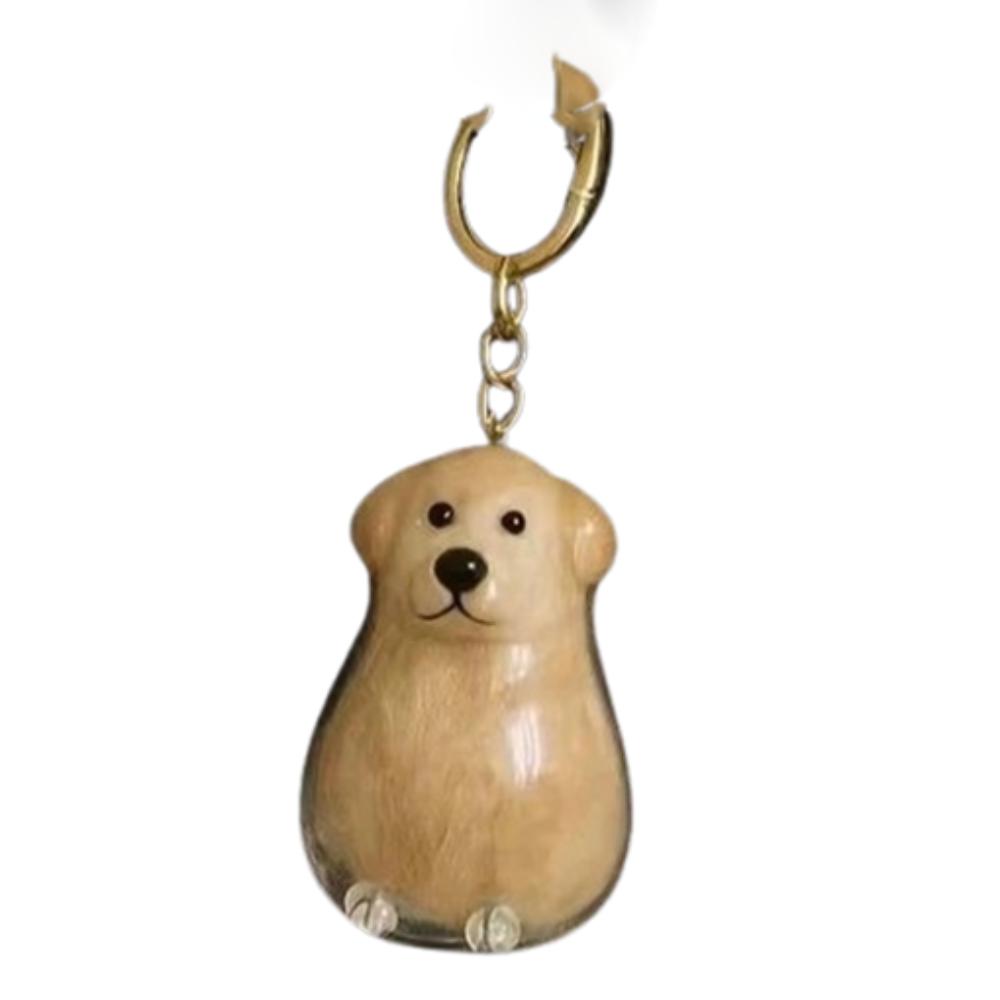 Dog Shape Dog Hair Storage Box Hair Grooming Puppy Pendants Pet Hair Keychain  Jewelry Gift