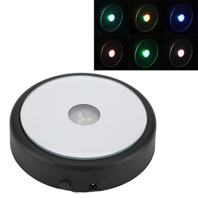 3D Multi-Color LED Light Lamp Base Holder for   Glass Art Decor, LED Display Base Multi-Color Lamp Base for Art In