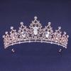 Wedding Hair Accessories Headpieces Head Jewelry Wedding Hair Tiara Crystal Bridal Tiara Crown Silver Color Diadem Veil Tiaras
