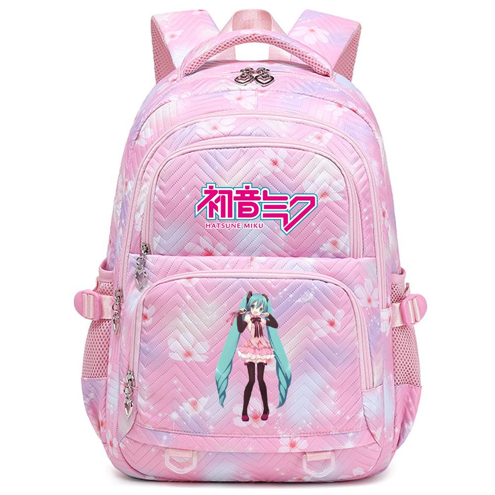 Anime Hatsune Miku Printed School Backpack Student Teenager Bookbag for Boy Girl Women Large Capacity Waterproof Backpack Travel Mochila Escolar