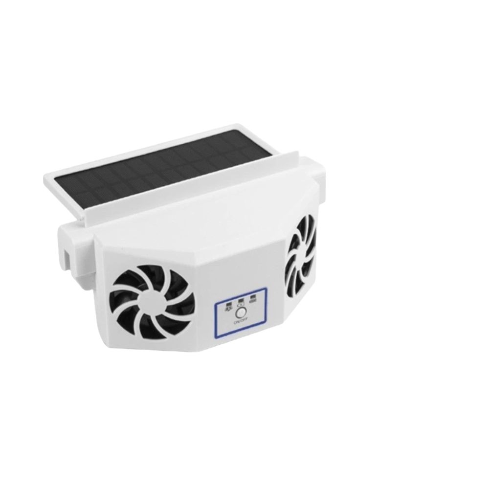 Solar Charging Car Air Cooler Assisted Cooling Ventilation Fan Air Circulation Fan Backseat