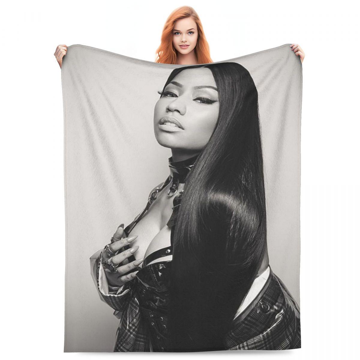 Exquisite Fashion Items Unisex Nicki Minaj Blankets Fleece Sofa Throw Blanket Warm Throw Blankets For Couch Bedding Outdoor Throws Bedspread Quilt