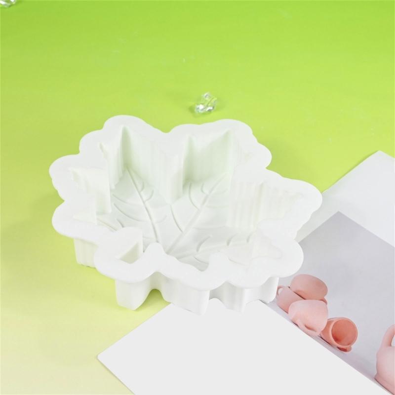 6Inch Silicones Cake Molds With Detailed Maple Leaf Pattern Nontoxic Cookie Chocolate Mould For Perfect Dessert Shape