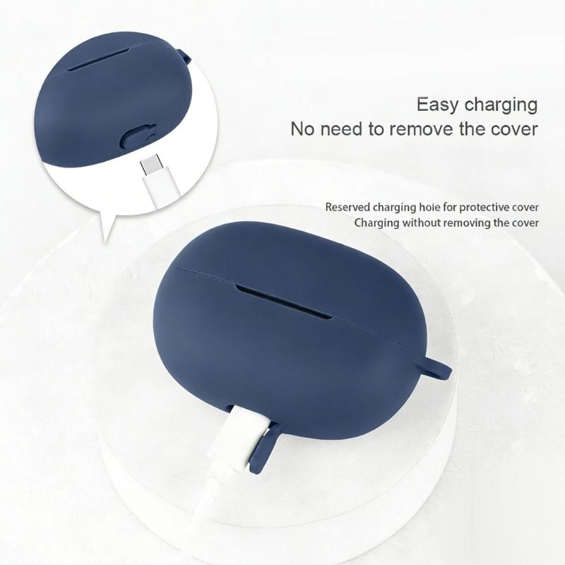 Shockproof Silicone Earphone Case Cover Dustproof Protections Wear Resistant Design for Clip 2 Earbuds