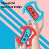 2Pcs Game Steering Wheels Comfortable Grip Plug Play Accurate Fit Realistic Gaming Experience Double Against Gamepad Steering Wheels for Switch OLED