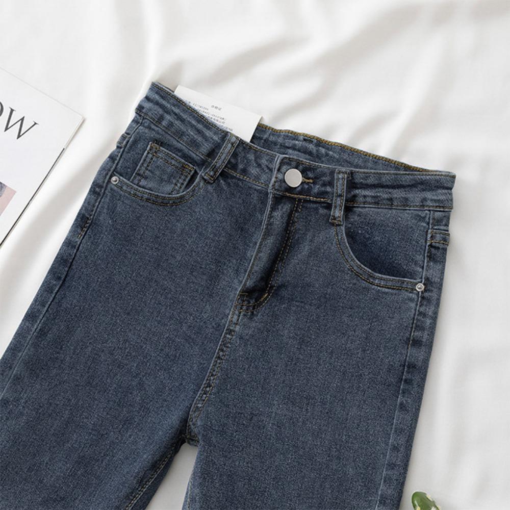 Tužkové džíny s úzkými nohavicemi dámské slim-fit všestranné nové tenké skinny džíny elastické tenké džíny