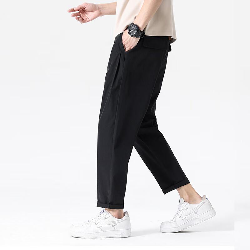 Yalu Men's Ice Silk Casual Jogger Pants