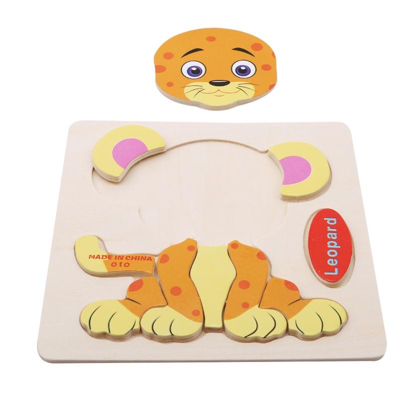 Buy Fashion Household Wooden 3D Puzzle Jigsaw Toys For Children Cartoon ...