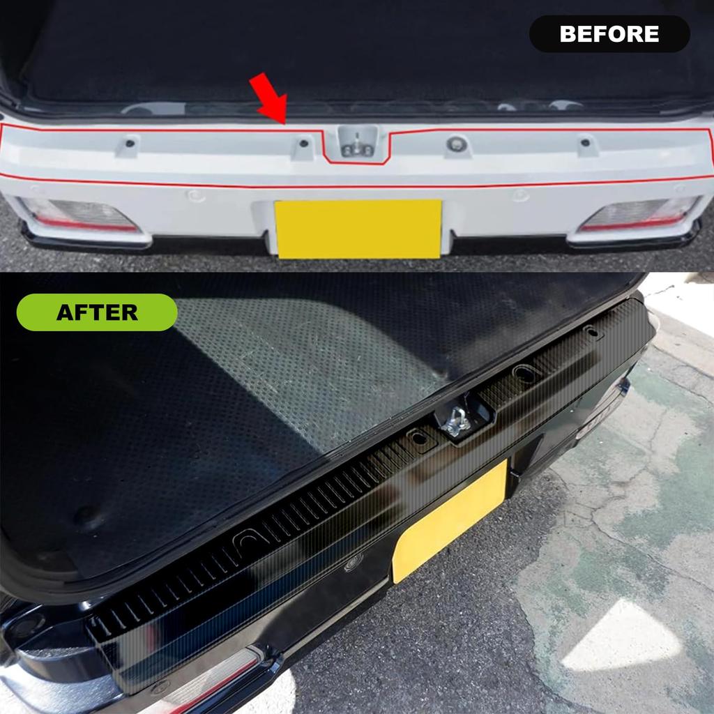 Jeyaic Rear Bumper Step Guard for Daihatsu New Atrai Hijet Cargo Carbon Fiber Accessory Protects Your Car from Scratches and Dirt Protector/Bumper