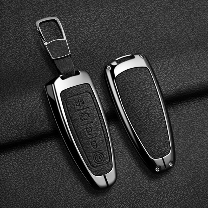 5 Buttons Zinc Alloy Remote Car Key Case Cover Fob For Ford Explorer Edge Escape Flex Taurus 2011 2012 2013 2014 2015 Smart Key
