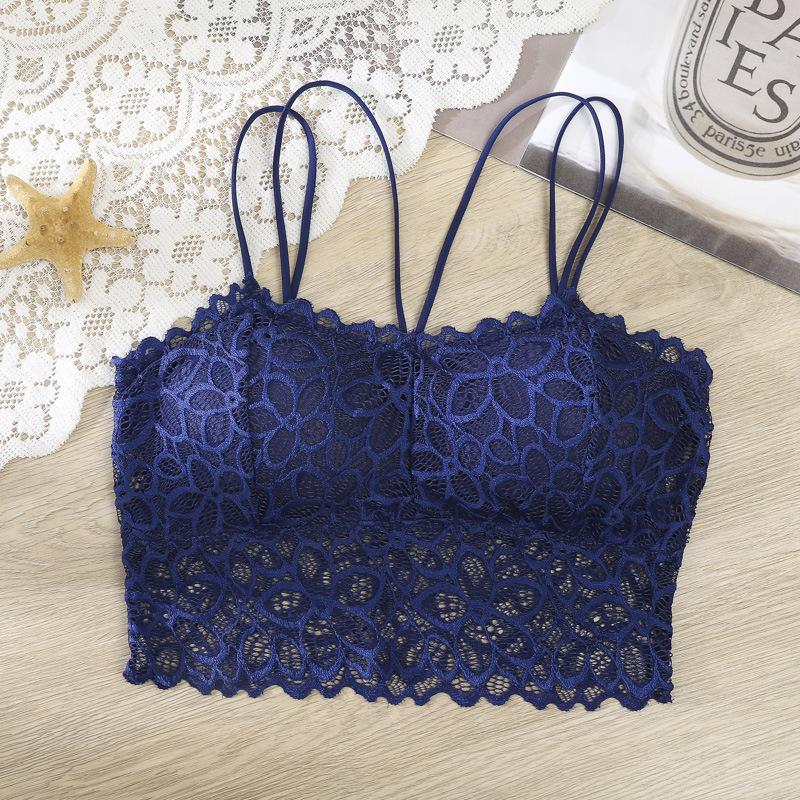 Fashion Solid Color Wrapped Chest Underwear Sexy Women Lace Bra Lady Strap Supply Four Season