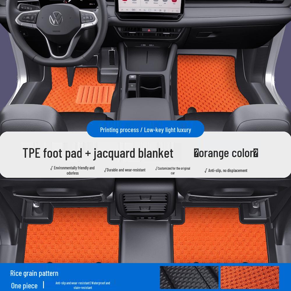 Volkswagen ID3/ID4/ID6/ID7 Polo CC Beetle TPE Full Coverage Car Mats & Door Sill