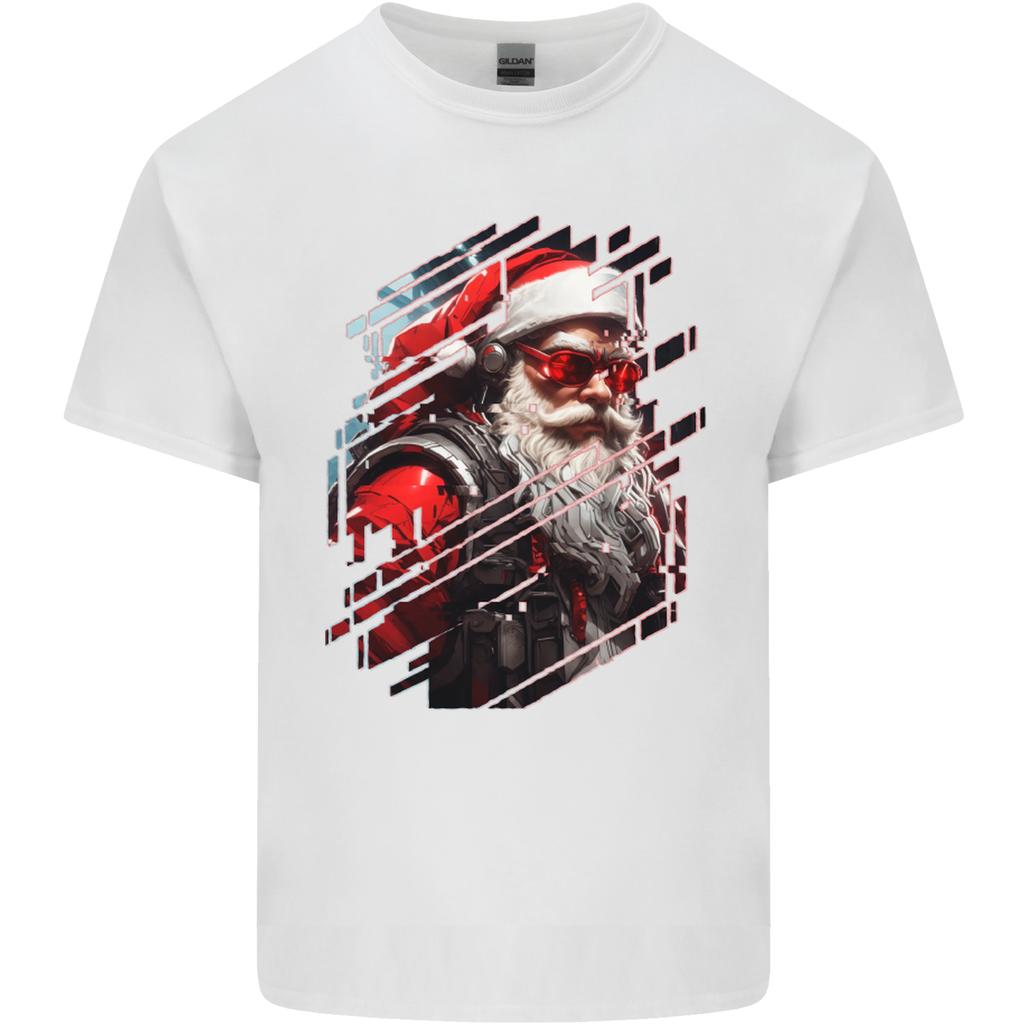 Cyberpunk Santa Claus Christmas Xmas Unisexs Light Cotton TShirt