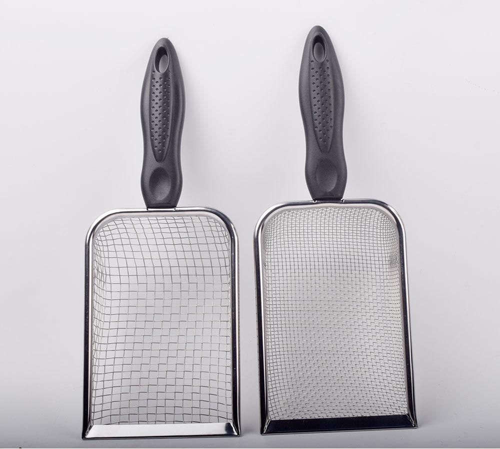 Stainless Steel Cat Litter Scoop with Mesh Sifter for Bentonite and Walnut Sand