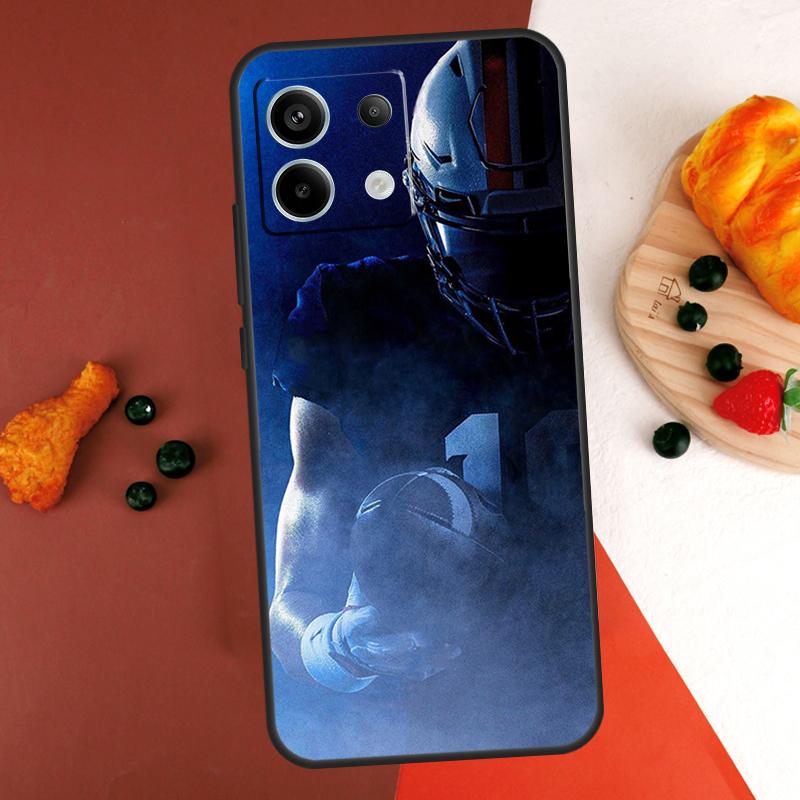 American Football Case For Xiaomi Redmi Note 14 13 Pro 9 10 11 12 Pro 10S 11S 12S Redmi 14C 13C 10C 12C Coque