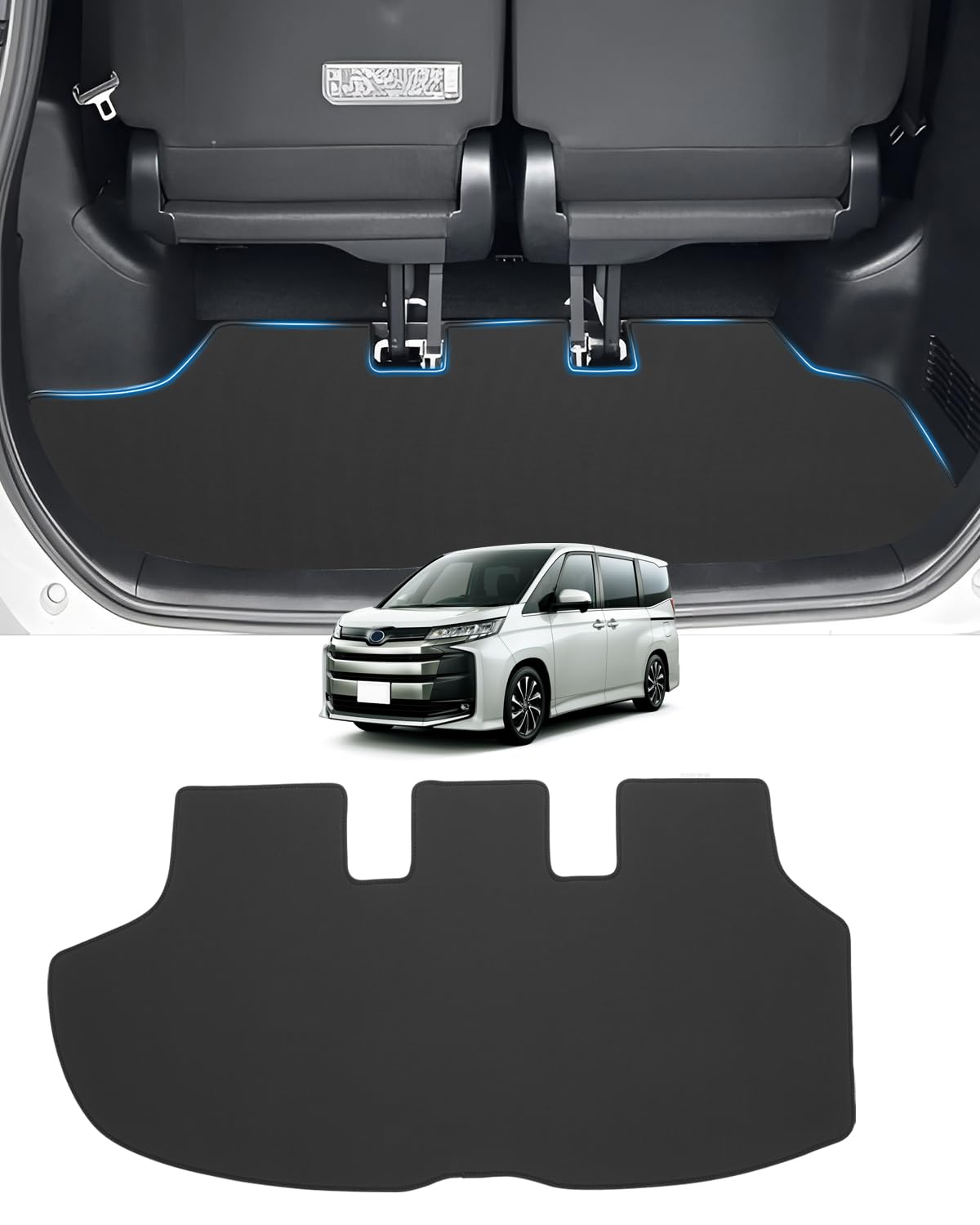 

Mixsuper Toyota Voxy 80 Серия Передний и Задний Багажник 2D Подходит для Багажа Груза Февраль 2014 по Voxy 80 Водонепроницаемый ПВХ Сворачиваемый Истирание чёрный