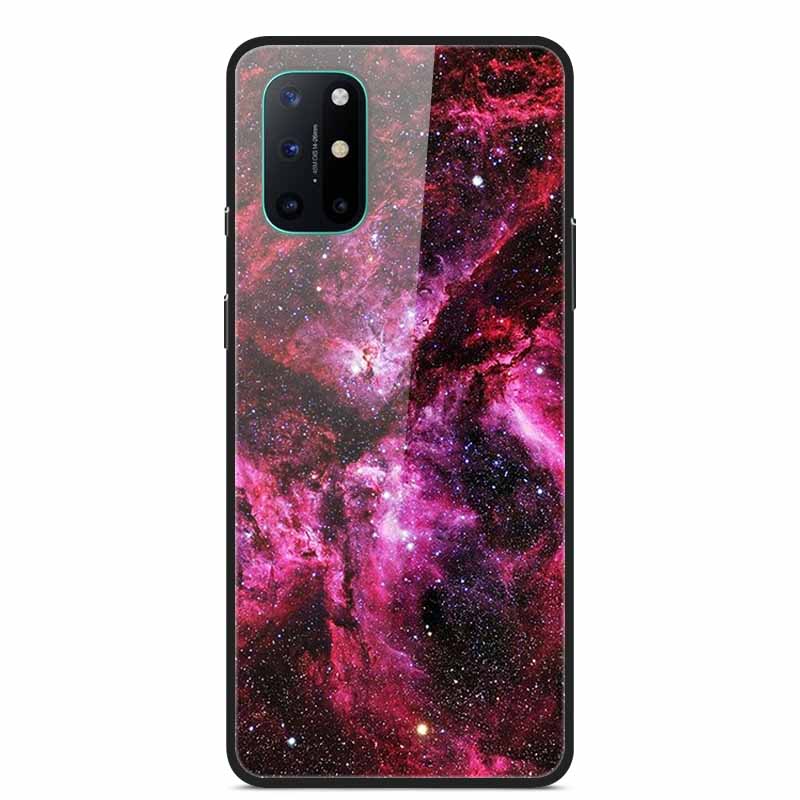 For OnePlus 8T Cases 8 Fashion Tempered Glass Hard Back Covers for Oneplus 8 Phone Cases Soft Bumper Fundas Oneplus8 8 T
