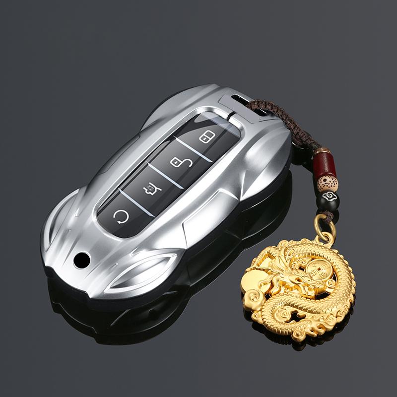 Metal Car Remote Key Cover Case Holder Shell Styling For BYD New ATTO 3 Qin L Song Plus Dmi Han Tang Dolphin Seal U EV Sealion