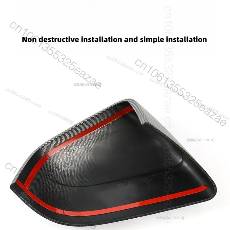 For Tesla Model YL Y Juniper 3 Highland 2026 Scratch-Resistant Smooth Rounded Edges Protective Car Rearview Mirror Decoration