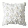 Christmas Plush Pillow Cover With Geometric Snowflake Design For Home Decor And Gift