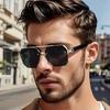 Vintage Square Sunglasses Half Metal Frame UV400 Sun Shades Women Men Trendy Design Sun Glasses Leisure Driving Eyewear