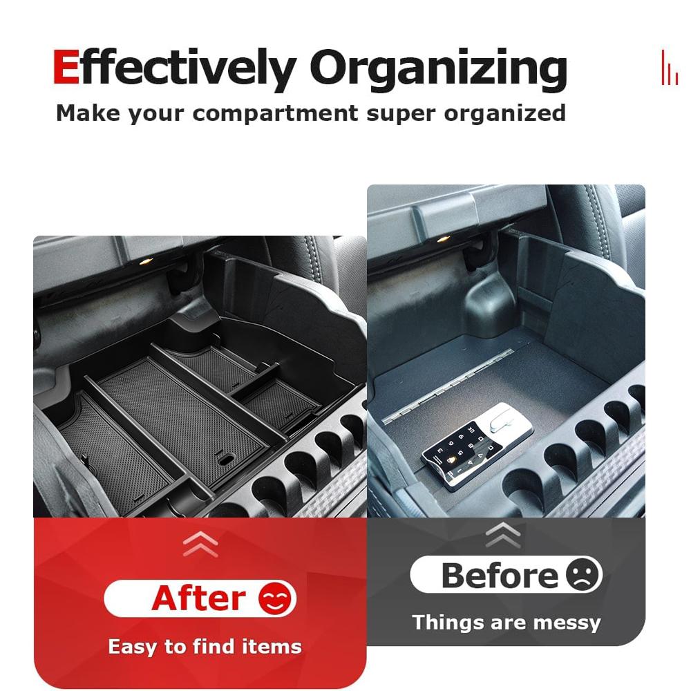 Center Console Organizer for Dodge RAM TRX 2025 2025 2025 2020 2019 Armrest Tray Car Storage Box ABS Car Storage Accessories