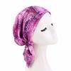 Floral Print Muslim Women Inner Hijabs Cap Arab Wrap Head Scarf Turban Bonnet Ready To Wear Hijab Femme Underscarf Caps Turbante