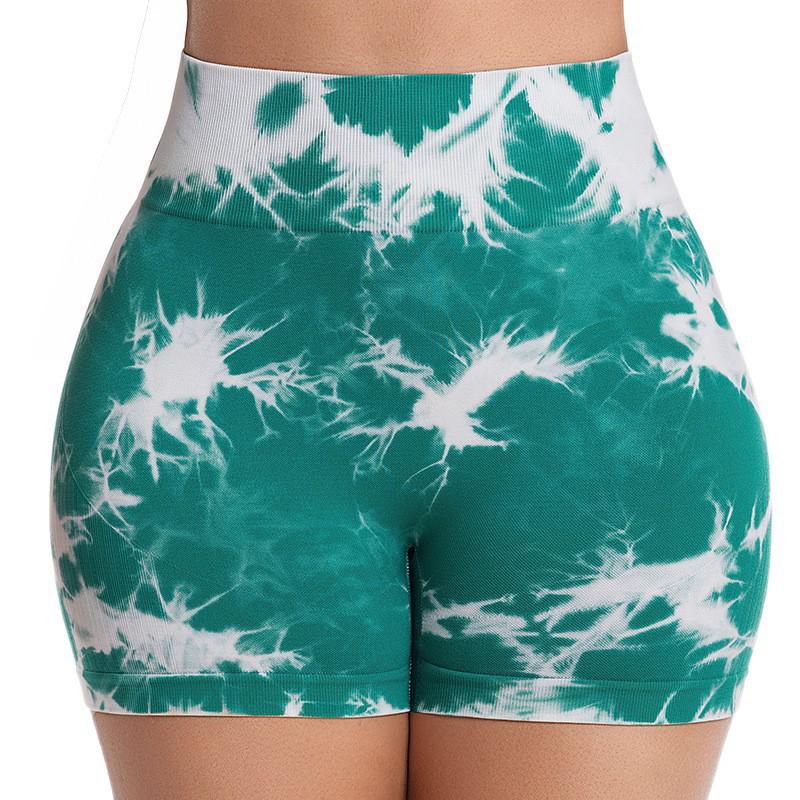 Women's High-Waist Yoga Shorts - Slimming, Nude Feel, Peach Booty Fit
