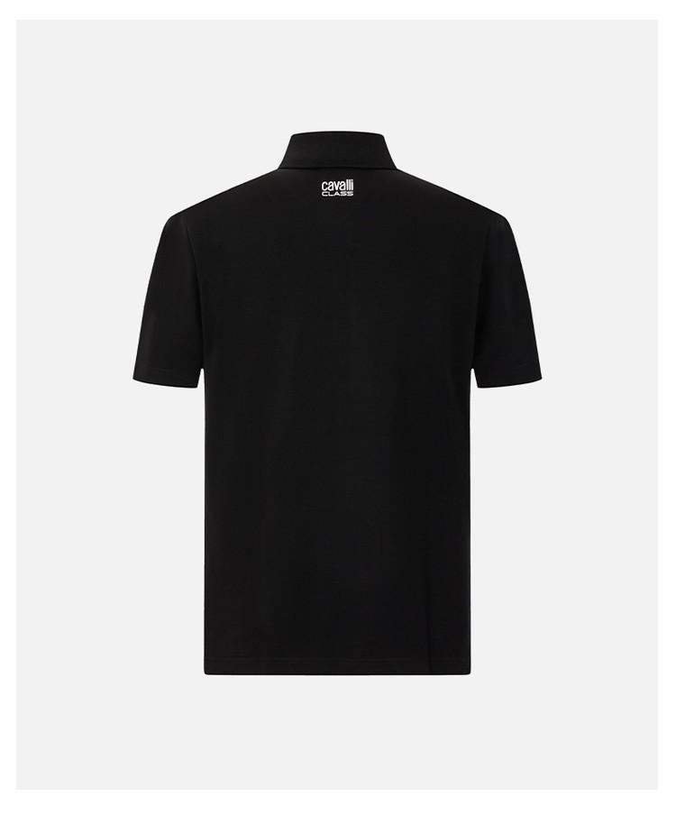 Men's Spring and Summer Exquisite Embroidery Versatile Polo Collar Shirt