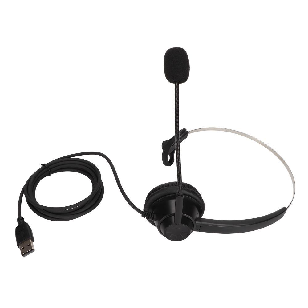With Microphone Single Ear Business Headset Flexible Noise Reduction USB Headset Office