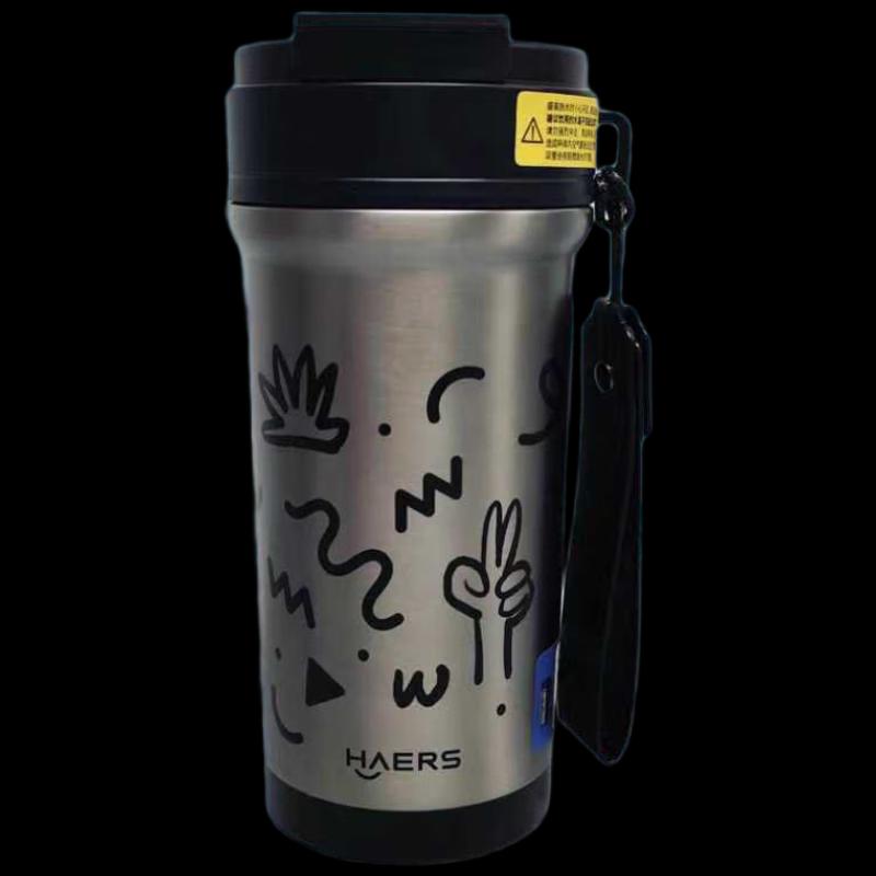 HAERS 316L Stainless Steel Insulated Coffee Mug, 520ml