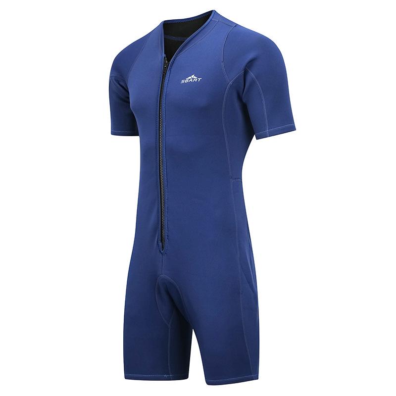 Sharkbat Unisex Short Sleeve 2MM Wetsuit: Sun Protection One-Piece for Snorkeling, Swimming, and Surfing