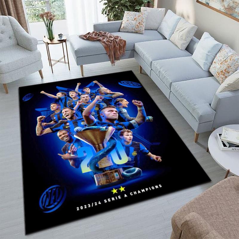 Famous F.C. Internazionale Milano football player Lautaro Martínez carpet is suitable for living room and bedroom office decorative carpet L5