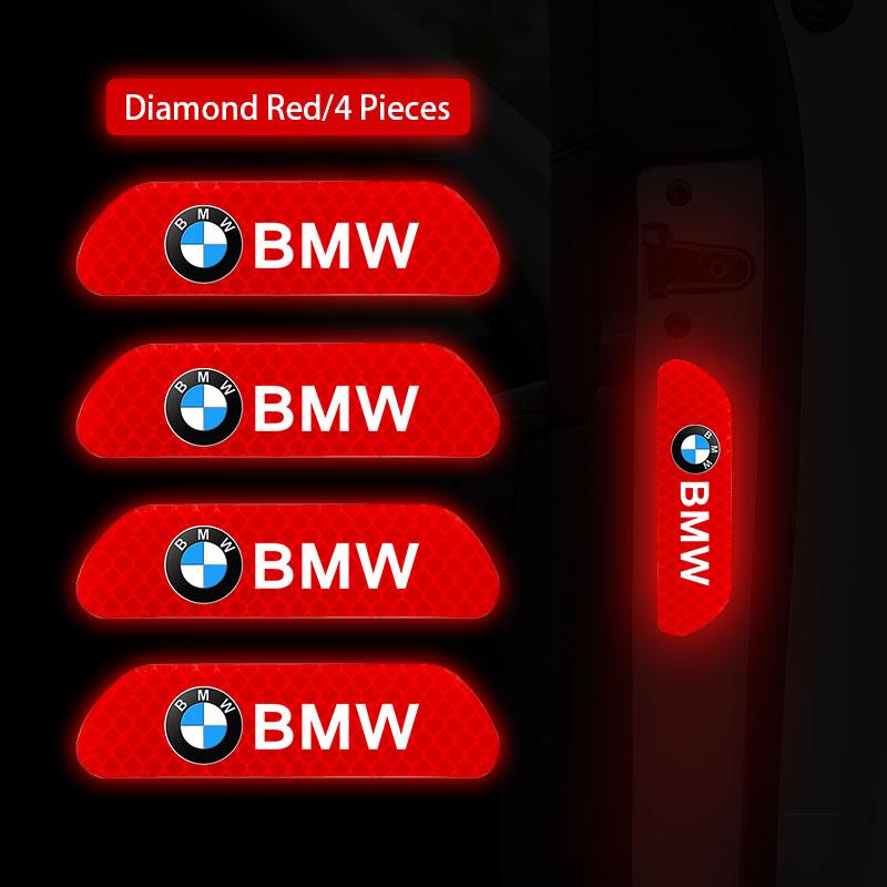 Car Reflective Door Sticker Safety Opening Warning Reflector Tape Decal For BMW X1 X2 X3 X5 X4 X6 X7 iX3 F20 F10 F07 E70 E46 E90