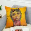 Natasha Lelenco Abstract Art Pillow Case For Car Sofa Decorative Home Double-sided Print Plush Square Throw Pillow Cushion Cover