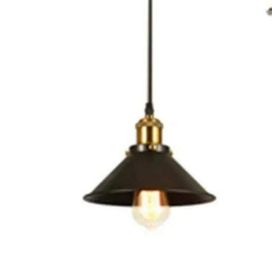 Industrial Black Retro Wrought Iron Pendant Lamp - Modern, Simple Design for Restaurants, Bars, and Hotels