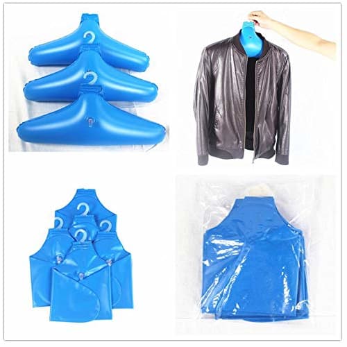 Next Blue Wrinkle-Free Laundry Hanger, Portable Air Hanger for Travel and Home Use, Set of 5