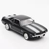 1:36 1969 Camaro Ss Vintage Matte Black Diecast Metal Car Model Toy For Collections Gifts