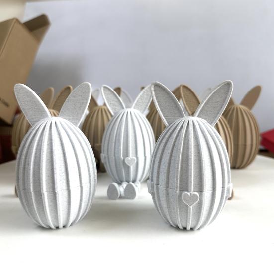 3D tištěné plnitelné velikonoční vajíčko, kloubový ohebný velikonoční zajíček s pohyblivými klouby pro dekoraci stolu, výplň do velikonočního košíku, dárky pro děti i dospělé