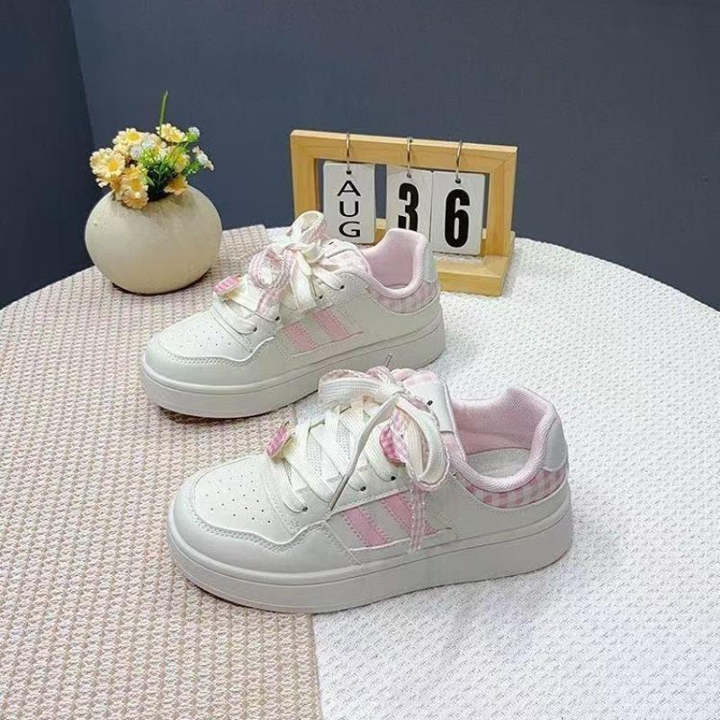 

Casual sports shoes for women s autumn new student party high-value leisure sports versatile bread shoes for women 35 розовый