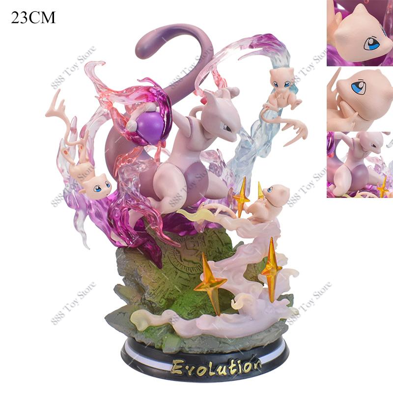 Figure Gk Evolution Of Charizard Greninja Eevee Gengar Mewtwo Mega Charizard X Luminous Action Model Toy Gift Pvc Statue